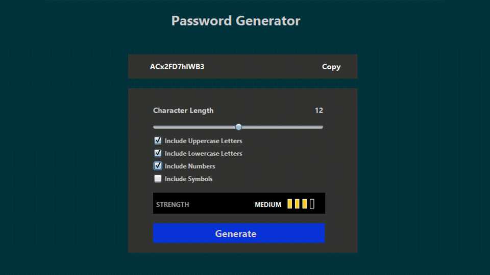 Password-Generator
